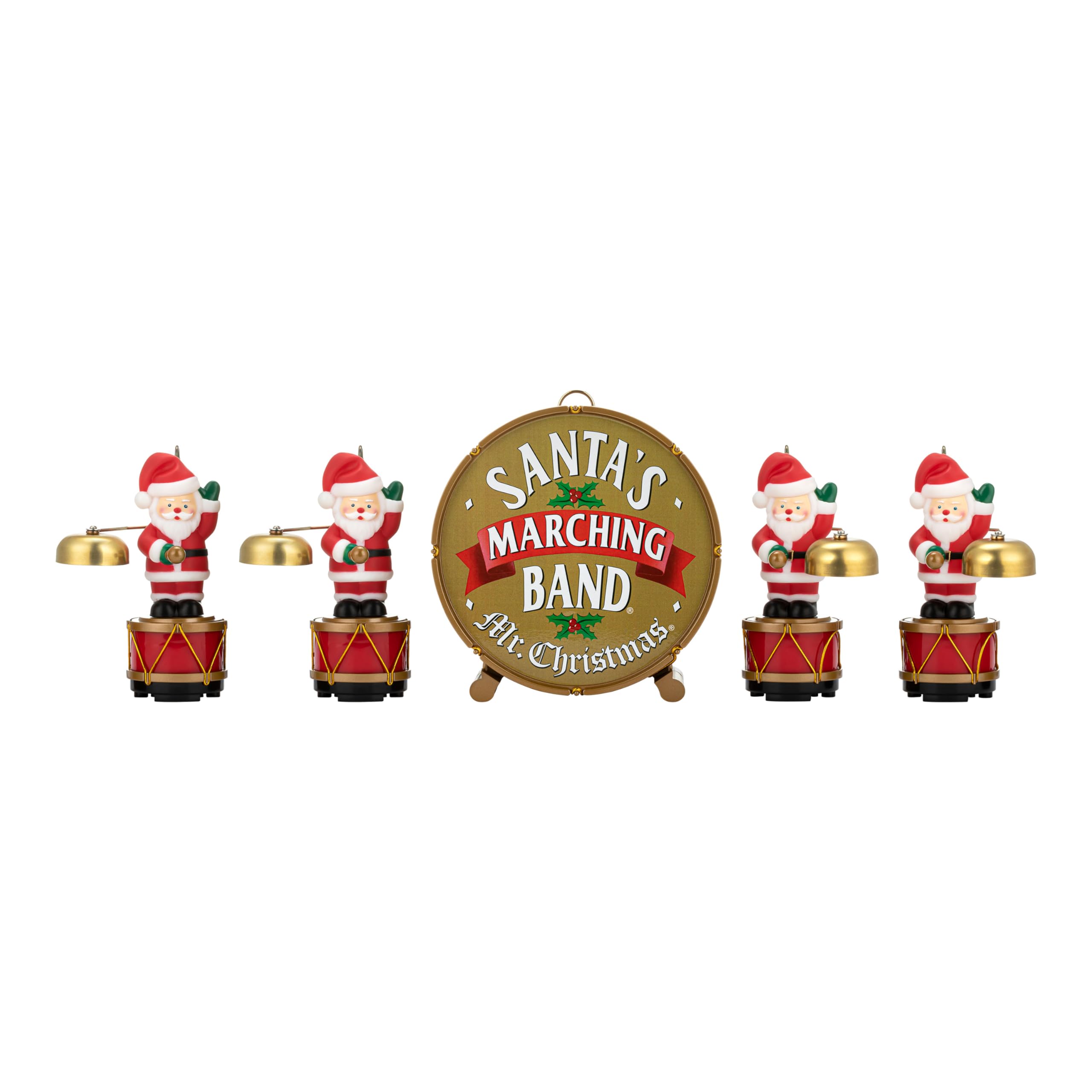 Amazon.com: 6 in. Animated Santas Marching Band : Home & Kitchen